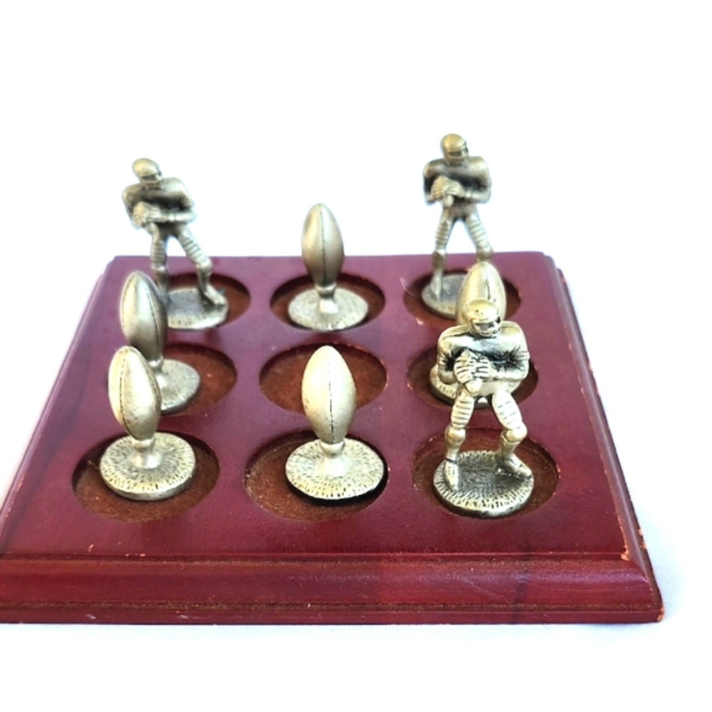 Vintage Football Tic-Tac-Toe Set